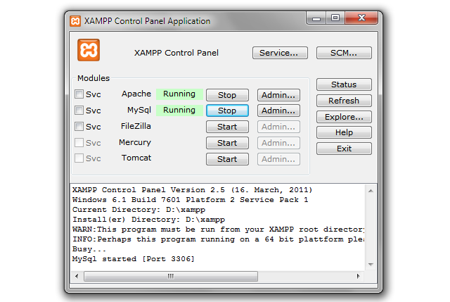 xampp control panel 1.8.3 for mac